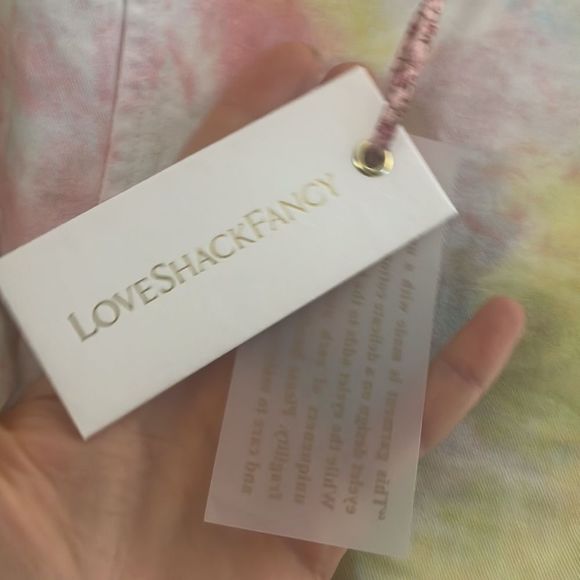 New LoveShackFancy Chai Mini Dress 
Rainbow Radical Tie Dye Size Small - Picture 11 of 12